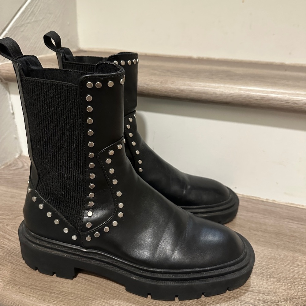 Zara boots leather
